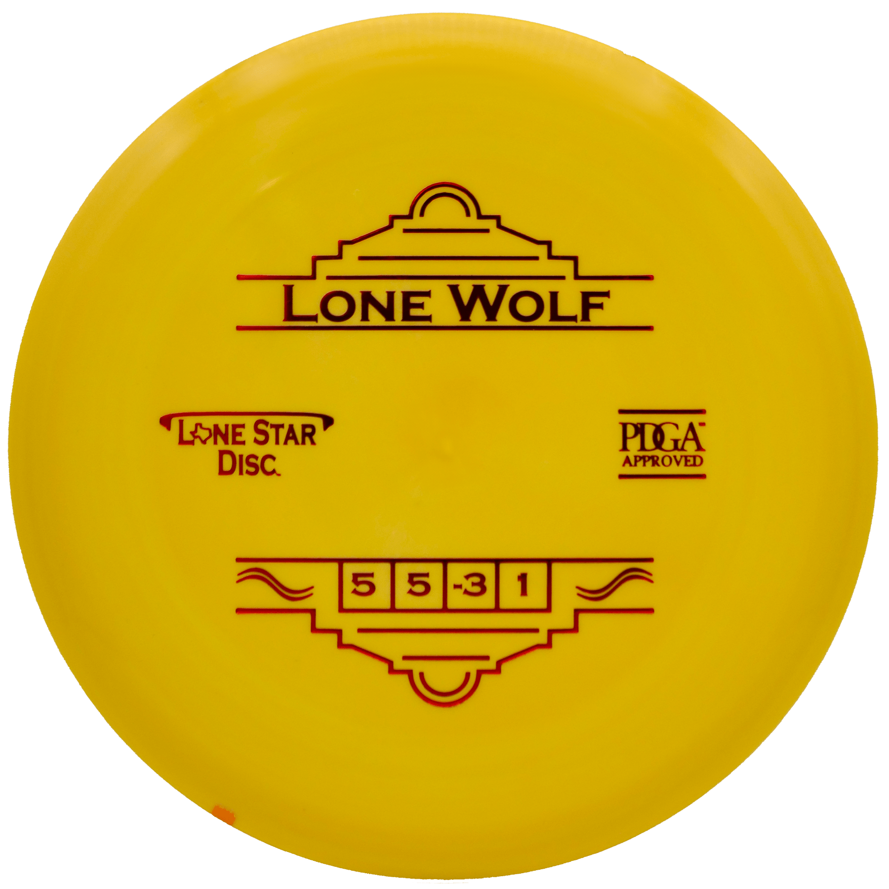 Yellow Lone Wolf Alpha Disc Golf Disc